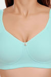 Juliet Padded Non-Wired Full Coverage Minimiser Bra - Powder Blue — thumbnail 5
